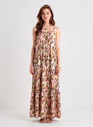 Rochie lungă roz VERO MODA femeie