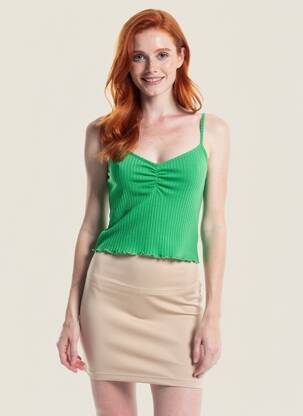 Top verde ONLY femeie