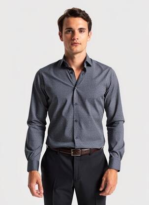 Cămașă cu mâneci lungi albastru JACK & JONES bărbat