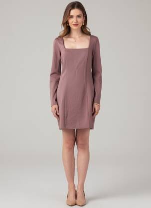 Rochie scurtă maro TALLY WEIJL femeie