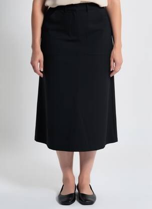 Fustă midi negru ASTRID BLACK LABEL femeie
