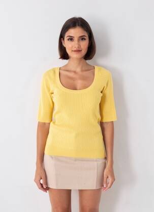 Pulover auriu VERO MODA femeie