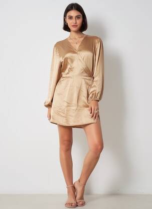 Rochie midi fără mâneci fără mâneci bej JACQUELINE DE YONG femeie