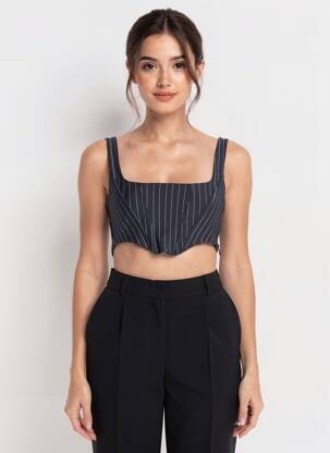 Top albastru TALLY WEIJL femeie