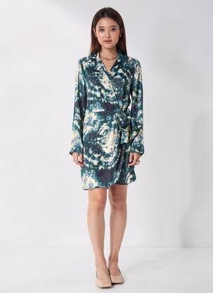 Rochie midi verde MANGO femeie