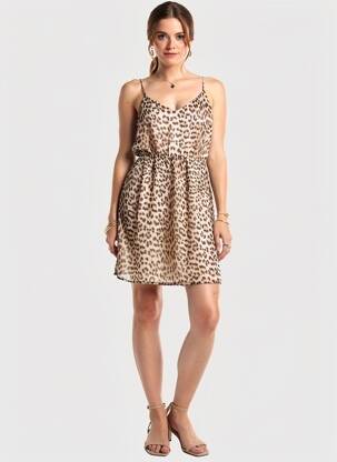 Rochie scurtă fără mâneci fără mâneci maro VERO MODA femeie