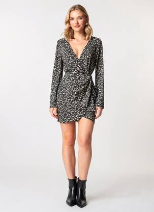 Rochie scurtă negru MANGO femeie