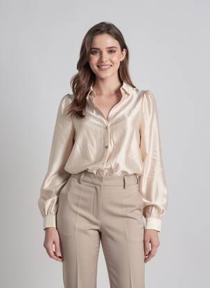 Cămașă bej VERO MODA femeie