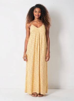 Rochie lungă galben ONLY femeie