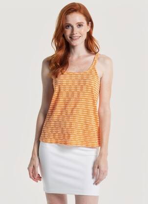 Maiou croială dreaptă fără mâneci portocalie VERO MODA femeie