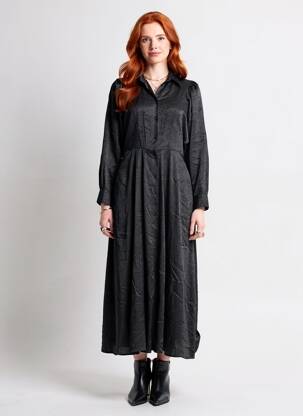 Rochie lungă negru ASTRID BLACK LABEL femeie