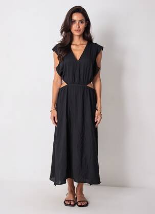 Rochie scurtă negru MANGO femeie