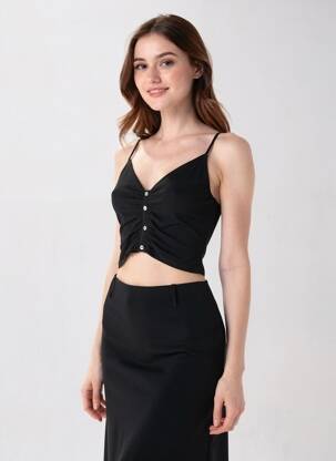 Top negru HAILYS femeie