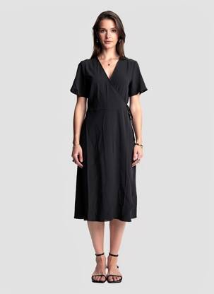 Rochie scurtă mâneci scurte mâneci scurte negru VILA femeie