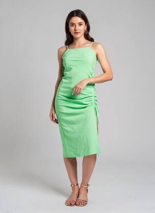 Rochie scurtă fără mâneci fără mâneci verde ONLY femeie