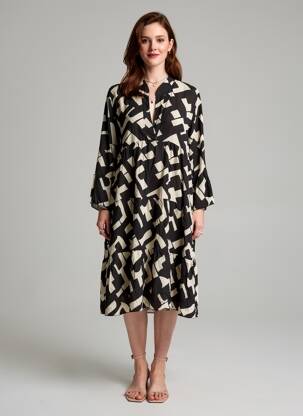 Rochie midi negru HAILYS femeie