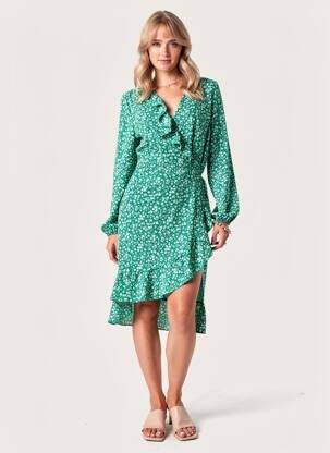 Rochie midi verde ONLY femeie
