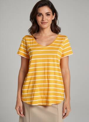 Tricou galben STREET ONE femeie