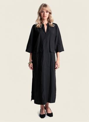 Rochie lungă negru ASTRID BLACK LABEL femeie