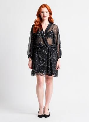 Rochie midi negru MANGO femeie