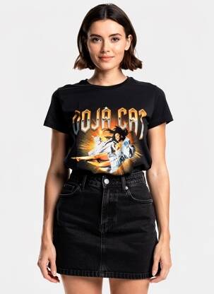 Tricou negru DAISY STREET femeie
