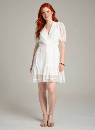 Rochie scurtă alb VILA femeie