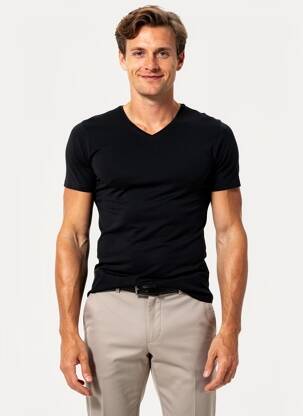 Tricou negru BRUCE & BUTLER  bărbat