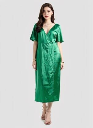 Rochie scurtă verde VILA femeie