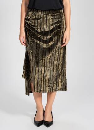 Fustă midi verde ASTRID BLACK LABEL femeie