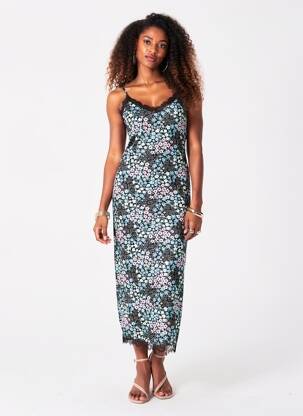 Rochie lungă fără mâneci fără mâneci albastru JACQUELINE DE YONG femeie