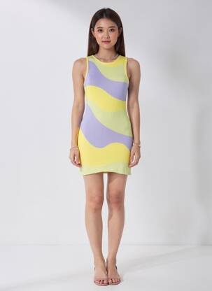 Rochie scurtă galben DAISY STREET femeie