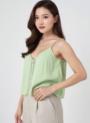 Top verde HAILYS femeie