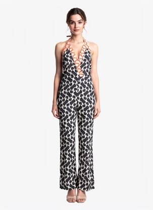 Salopetă-pantalon negru MANGO femeie