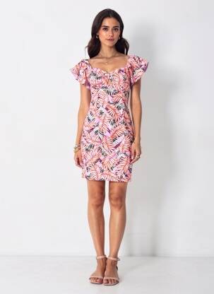 Rochie scurtă violet GUESS femeie