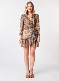 Rochie midi maro MORGAN femme