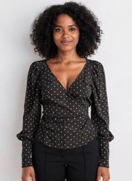 Top negru MANGO femeie