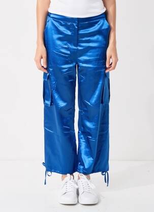 Pantalon cargo albastru NOOR BY NORA GHARIB femeie