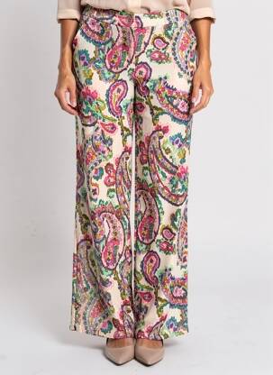 Pantalon drept roz MORGAN femeie