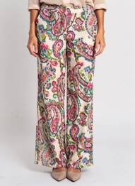 Pantalon drept roz MORGAN femme