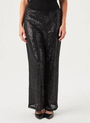 Pantalon larg negru VILA femeie