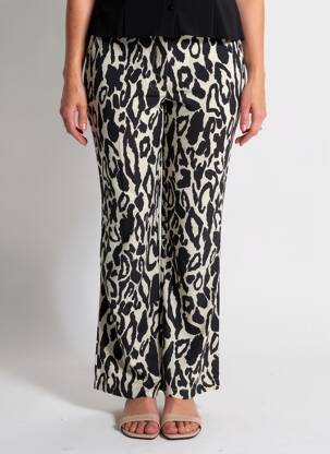 Pantalon drept negru MORGAN femeie