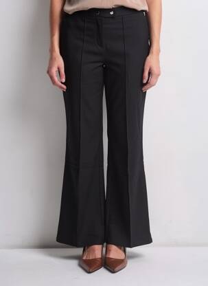 Pantalon drept negru MANGO femeie