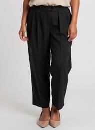Pantalon drept negru ASTRID BLACK LABEL femme