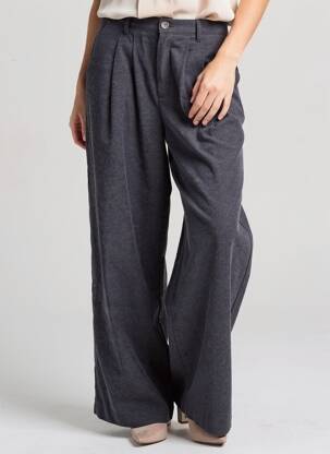 Pantalon larg albastru LE FABULEUX MARCEL DE BRUXELLES femeie