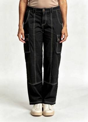 Pantalon cargo negru ONLY femeie