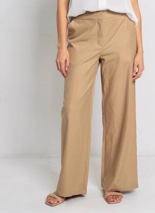 Pantalon drept talie înaltă talie înaltă maro VERO MODA femeie