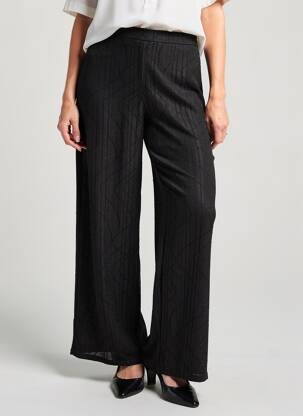 Pantalon larg croială largă negru VERO MODA femeie