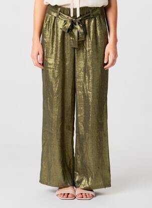 Pantalon drept verde VILA femeie