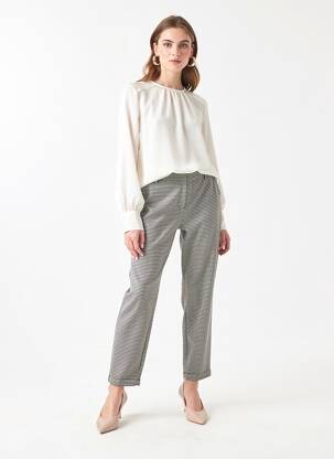 Pantalon drept croială dreaptă negru VERO MODA femeie