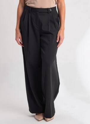 Pantalon drept mărime normală mărime normală negru ONLY femeie
